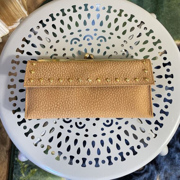 Vintage Baronet Women's Cowhide Leather Wallet Mini Clutch Handbag Kiss Lock - Picture 1 of 7